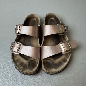 Women’s Birkenstock Arizona Metallic Sandals Size 36 Regular